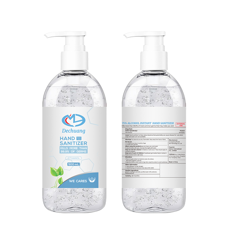500ml 75% Alcol Instant Hand Sanitizer Gel